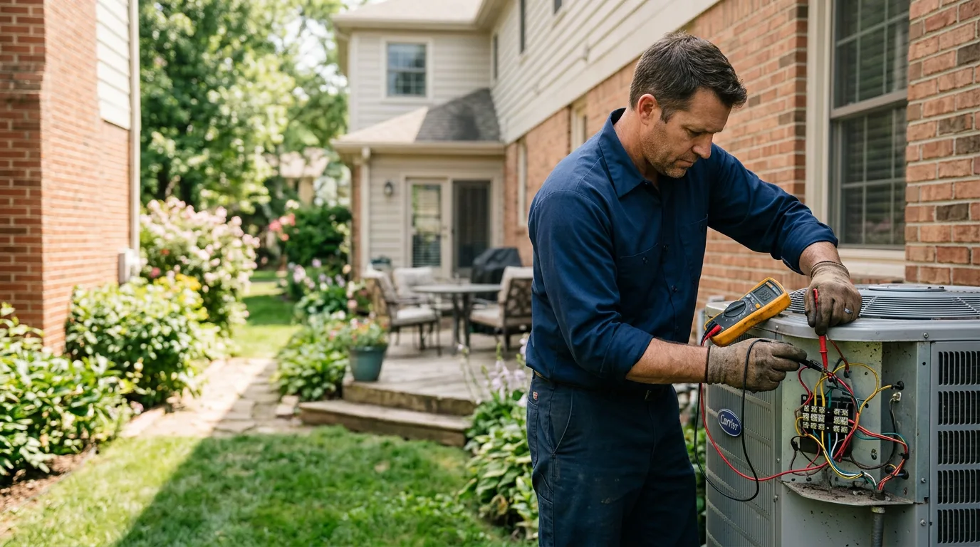HVAC technician working near Jurupa Valley, CA